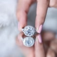 thumbnail image 6 of Rosec Jewels IGI Certified Lab Created Diamond Engagement Ring 5 Carat (E-VS1 Quality) - Diamond Statement Ring with Halo, 10K White Gold, US 9.50, 6 of 9
