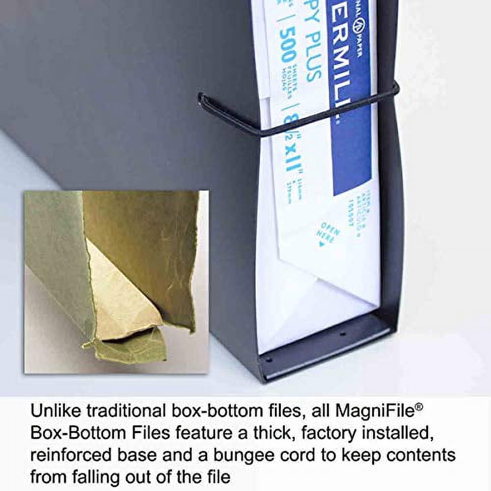 Ultimate Office MagniFile™ Extra-Capacity Hanging File Folders, 2" Box-Bottom, Letter Size, Feature Wrap-Around Bungee Security Cord (Set of 4)