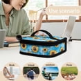 thumbnail image 5 of KUIFORTI Sunflower Lunch Bag School Bag Food Container Picnic Bag Lunch Box Women Leak Proof Handbag Lunch Bag with Strap, 5 of 7