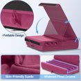 thumbnail image 3 of KDD Tablet Pillow Stand, iPad Tablet Stand Foldable Adjustable with Storage Bag & Stylus Mount, for Desk Bed Couch and Lap, Purple, 3 of 9