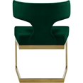 thumbnail image 2 of Meridian Furniture Alexandra Green Velvet Dining Chair, 2 of 5