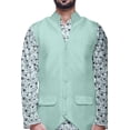 thumbnail image 4 of Atasi Printed Kurta Pajama Jacket Set Mandarin Collar Traditional Ethnic Shirt, 4 of 5