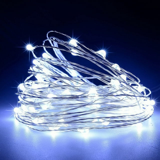Irfora 16FT 50LEDs Cadena de luces USB Lámpara de hadas Navidad Halloween Luces colgantes decorativas Jardín Patio Luz del paisaje Iluminación del patio trasero para la fiesta de bodas al aire libre Irfora Luces de cadena