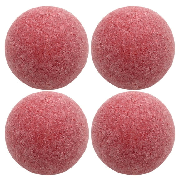 unbranded 4 PCS Game Ball Football Frosted Foosball Table 3.60X3.60X3.60CM Red