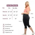 thumbnail image 3 of SATINA High Waisted Capri Leggings for Women- High Waist for Tummy Control - Black Capri Leggings for |3 Inch Waistband (Plus Size, Black), 3 of 6