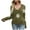 Green, variant on Aoochasliy Womens Sweaters Clothes Pullover Raglan Long Sleeves Cardigan Knitted Printing V-neck