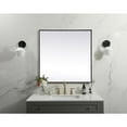 thumbnail image 3 of Elegant Decor Metal Frame Square Mirror 30 inch in Black, 3 of 10