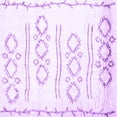 thumbnail image 1 of Ahgly Company Indoor Square Solid Purple Modern Area Rugs, 8' Square, 1 of 4