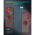 thumbnail image 5 of is specially designed for Samsung Galaxy A32(5G) Anti-Scratches,anti-fingerprint, built-in 360° rotating ring bracket solid and durable magnetic car phone case, suitable for 6.5inches Women-Red, 5 of 12
