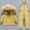 Yellow, variant on Kids Ski Suit Set Waterproof Windproof Thermal Insulated Winter Snow Play Fleece-Lined Warm Outdoor Snowsuit Coat and Pants Set(White#2,6 Years)