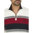 thumbnail image 3 of U.S. Polo Assn Men's Chest Striped Quarter Zip Sweater, 3 of 3