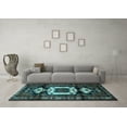 thumbnail image 3 of Ahgly Company Indoor Rectangle Persian Light Blue Traditional Area Rugs, 4' x 6', 3 of 4