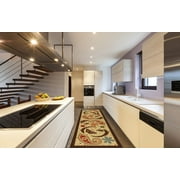 Non Skid Rugs Ottomanson Sara S Kitchen Paisley Design Mat Runner Rug With Non Skid Slip