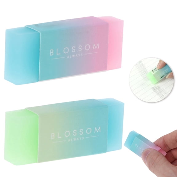 2Pcs Pencil Erasers for  Cute Erasers Pencil Eraser Drawing Writing Jelly Cute Erasers for  Supplies Prize Gifts Party Favors(Random)