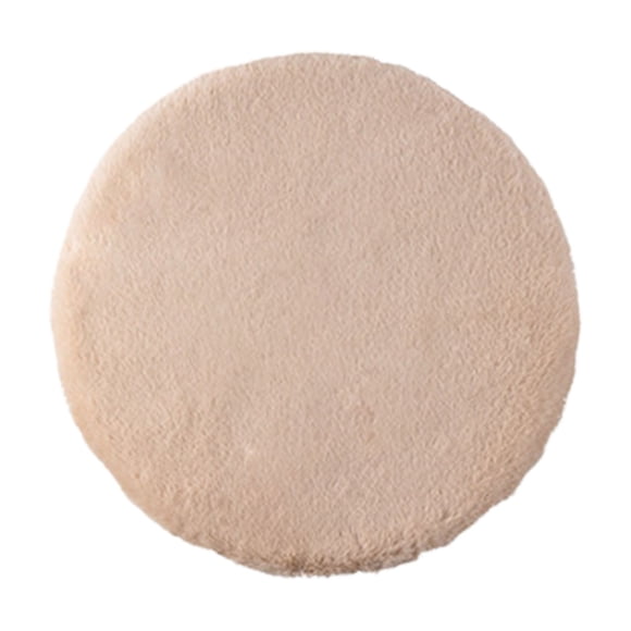 Coussin de Siège Kaki Coussins de Chaise Épaissi Doux Coussin de Siège pour Étudiant Hiver Chaud Tapis de Chaise de Bureau Antidérapant Coussins de Tabouret Couleur Kaki 17.72X17.72 Pouces Polyester Peluche Rond Motif Bulles