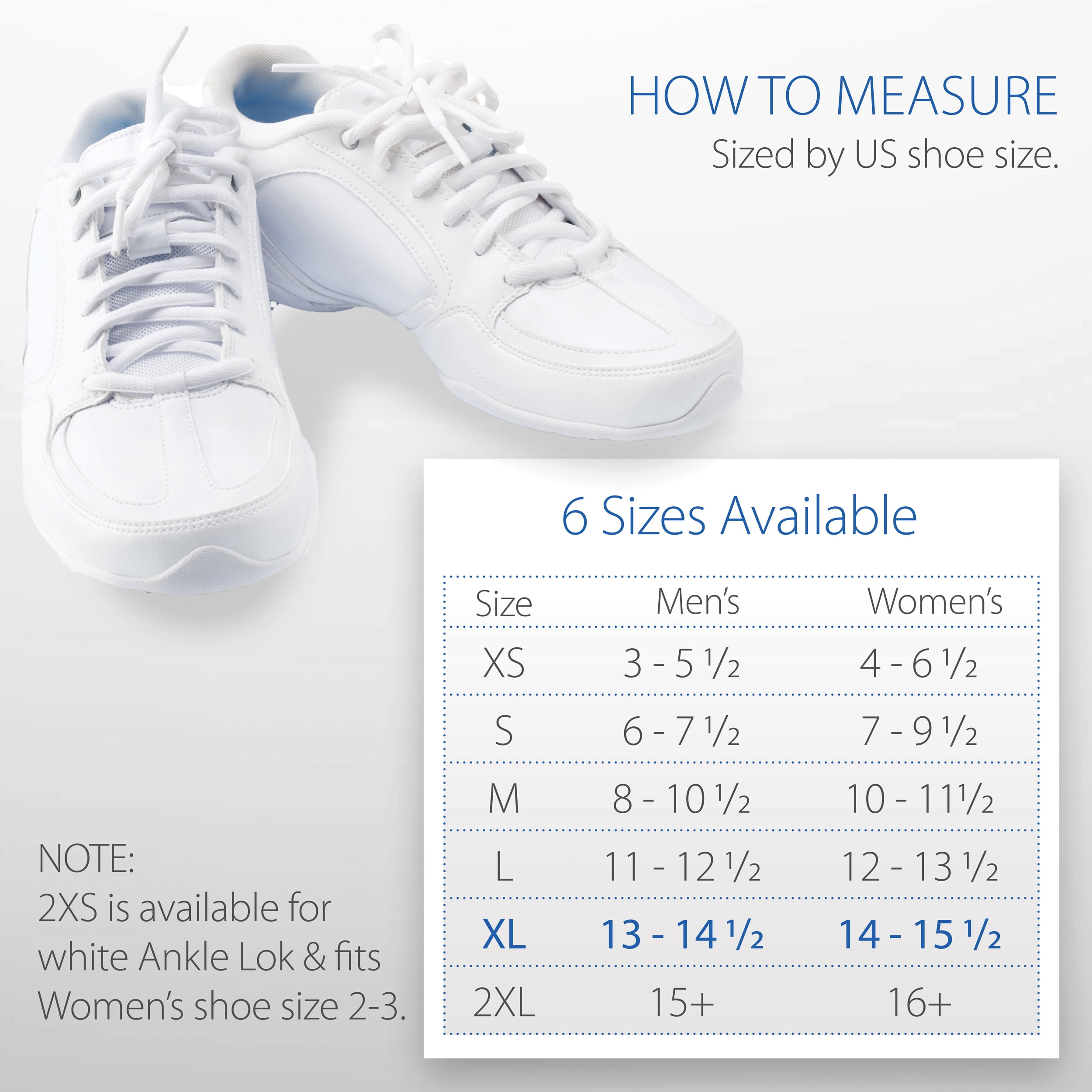 Swede-O Ankle Lok Reinforced Laced Ankle Brace for Sports, Padded Tongue, White, XLarge