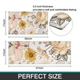 thumbnail image 7 of Pioneer Flower Floral Print Pattern Kitchen Rugs Sets Of 2,Anti Fatigue Kitchen Mat Rugs Non Slip Washable,Decorative Kitchen Floor Mats for Kitchen,Sink,Laundry,17"x30"+17"x47", 7 of 7