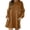Brown, variant on Fesfesfes Women Sweater Fall Winter Long Sleeve Knitted Medium Waist Sweater Dress Tops on