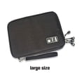 thumbnail image 3 of Sonducket Bolsa de almacenamiento de Cable USB de nailon de 2 capas, portátil, de viaje, para oficina, dormitorio, disco Flash electrónico, línea de Carteras L Negro Sonducket AP012998-02, 3 of 6
