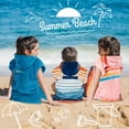 thumbnail image 7 of SUN CUBE Kids Changing Robe Surf Poncho, Kids Beach Towels, Hooded Towel For Toddler Bath Pool, Microfiber Quick Dry Wearable Towel Poncho with Hood, Swim Towel for Boys Girls 3-7 Years, Sunset Pink, 7 of 7