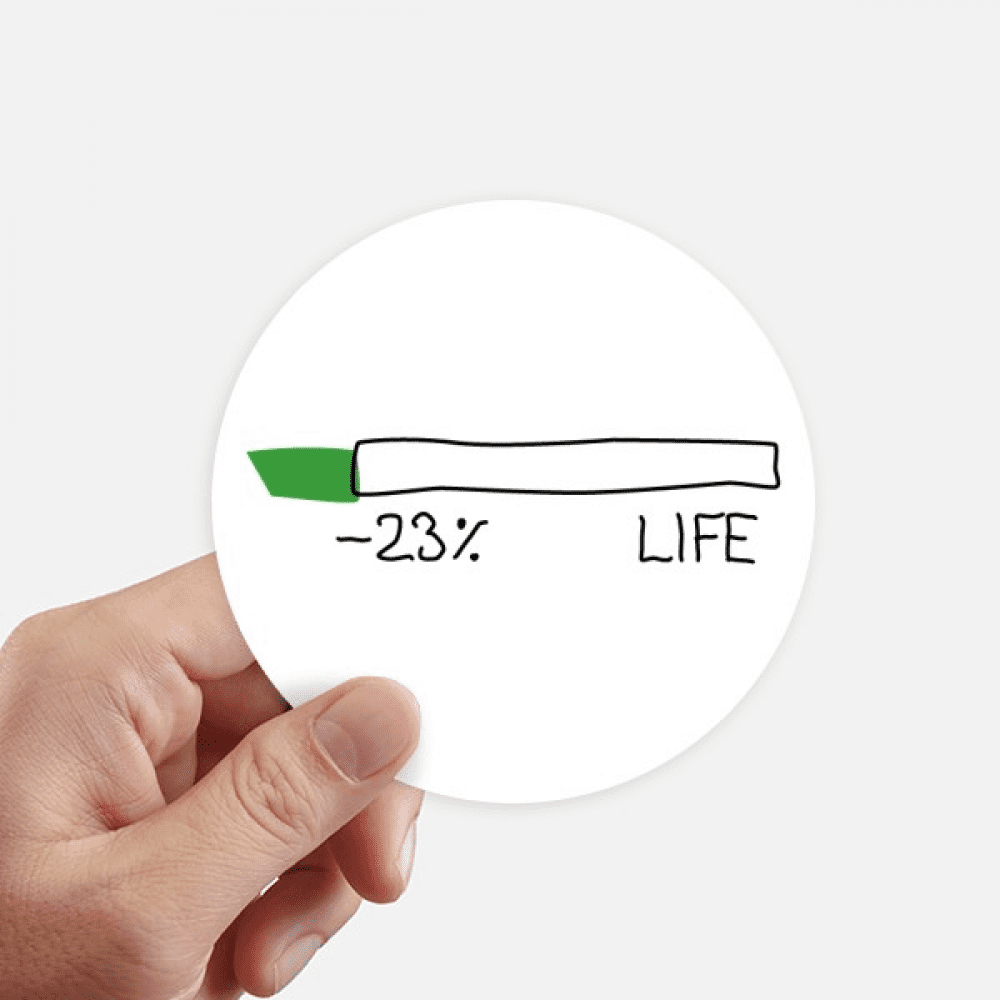 Life Energy Progress Bar Pregnant Baby Mother Sticker Round Wall