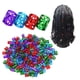 thumbnail image 4 of Anillos para trenzas de cabello BuyWeek Coloridos Ajustables Aluminio 200 piezas, 4 of 11