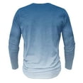 thumbnail image 4 of Dagegui Mens Gradient Color Shirts Fashion Long Sleeve Buttons T-Shirts V-Neck Henley Shirt Big and Tall Outdoor Active Tees Fall Casual Pullover Tops Light Blue,XXL, 4 of 4