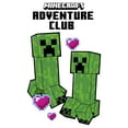 thumbnail image 2 of Men's Minecraft Adventure Club Creeper Hearts Graphic Tee White Small, 2 of 5