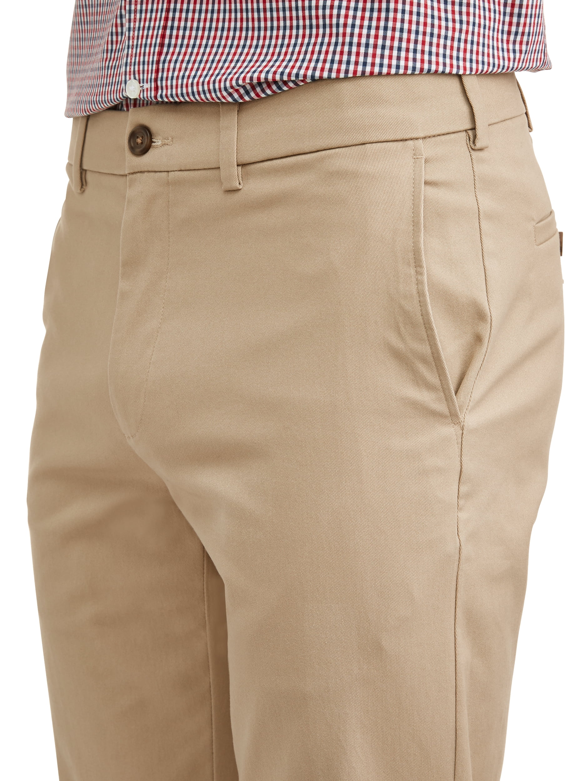 George Men's and Big Men's Premium Regular Fit Khaki Pant