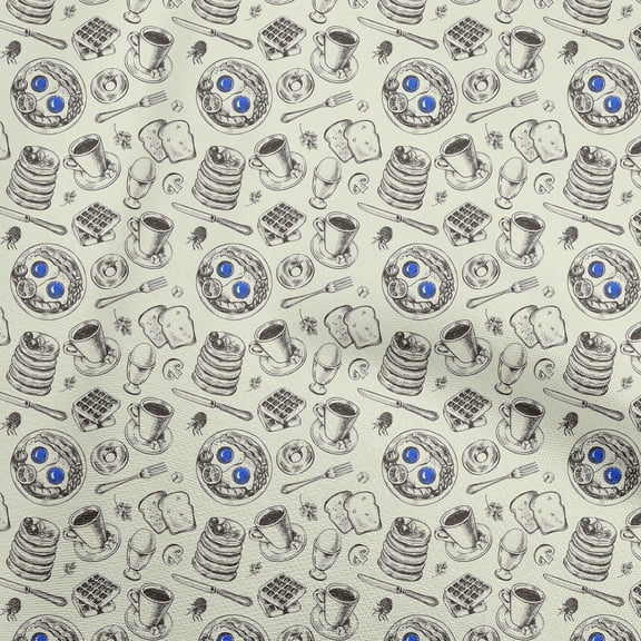 oneOone Cotton Poplin Twill Beige Fabric English Breakfast Sewing Craft Projects Fabric Prints By Yard 56 Inch Wide
