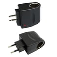 thumbnail image 2 of AC 220v To DC 12v Car Cigarettes Lighter Adapter EU US Plug Converter Wall-Mounted Power Plug Converter Socket Car Accessories, 2 of 5