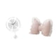 thumbnail image 1 of Reloj de pared decorativo con lazo y almohada, reloj de pared de acrílico, funda de almohada de PP suave, cojín con lazo, adorno adecuado para baño, d, 1 of 8
