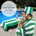 thumbnail image 3 of Cotton Cabana Stripe Standard Size Chaise Lounge Chair Cover, 3 of 10