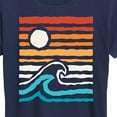 thumbnail image 3 of Instant Message - Striped Sunset - Women's Short Sleeve Graphic T-Shirt, 3 of 6