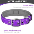 thumbnail image 5 of Collar para perro Joytale acolchado de neopreno ajustable reflectante morado, 5 of 5