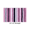 thumbnail image 3 of Better Trends 20" x 32" Bathroom Rugs 100% Polyester Soft Water Absorbent Non Slip Bath Mat Machine Washable Rug Griffie Collection - Purple, 3 of 8