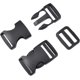 thumbnail image 2 of Rawiri Hebillas de 1 pulgada, 48 hebillas de plástico de liberación lateral y hebillas negras de paracaídas deslizantes de triple deslizamiento para mochila, correa de equipaje, collar para mascotas, 2 of 5