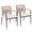 2 Chairs, variant on JOIVI Outdoor Chairs Set of 2, Woven Wicker Outdoor Dining Chairs with Cushions and Armrest, Stackable Patio Dining Chairs for Deck, Porch