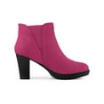 thumbnail image 3 of Unique Bargains Women's Round Toe Chunky Heels Chelsea Ankle Boots, 3 of 7