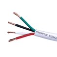 thumbnail image 2 of Monoprice Access Series 16 Gauge AWG CL3 Rated 4 Conductor Speaker Wire / Cable - 1000ft Fire Safety In Wall Rated, Jacketed In White PVC Material 99.9% Oxygen-Free Pure Bare Copper, 2 of 5