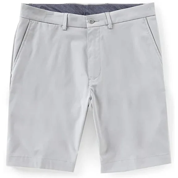 Cremieux Atwood Performance Flat-Front 9" Inseam Shorts Stone Light Periwnkle 40