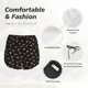 thumbnail image 4 of Balery Cow Skulls Pantalones cortos deportivos para mujer con forro y dos bolsillos, elásticos, para entrenamiento, gimnasio, yoga-X-Large, 4 of 7