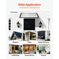 thumbnail image 6 of KFFKFF Door Awning, 38 x 40 in, Outdoor Window Canopy with Drainage & ABS Bracket, Weather Protection from Rain, Snow, and Sun, Polycarbonate Cover for Porch or Patio, Transparent, 6 of 9