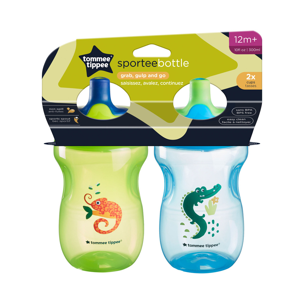 Tommee Tippee Sportee Non-Spill Water Bottle 10oz, 2-Pack photo 7