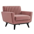 thumbnail image 2 of Modway Engage Channel Tufted Performance Velvet Armchair in Dusty Rose, 2 of 7