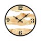 thumbnail image 4 of Reloj de pared de madera sin tictac, estilo rústico de granja, analógico, decorativo. Números arábigos, 4 of 7