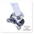 thumbnail image 4 of Wire Shelving Casters - ALESW790004 3 Wheel Locking Stem Casters (4-Set) - Black, Optional Grip Ring, Heavy Duty Rolling Casters for Shelving Units, 4 of 8