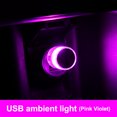 thumbnail image 4 of Bewildely Luz del coche USB Decoración LED Ambiente interior Lámpara Ambiente Sala de estar Iluminación portátil Luz rosa púrpura Type1 NO1, 4 of 6