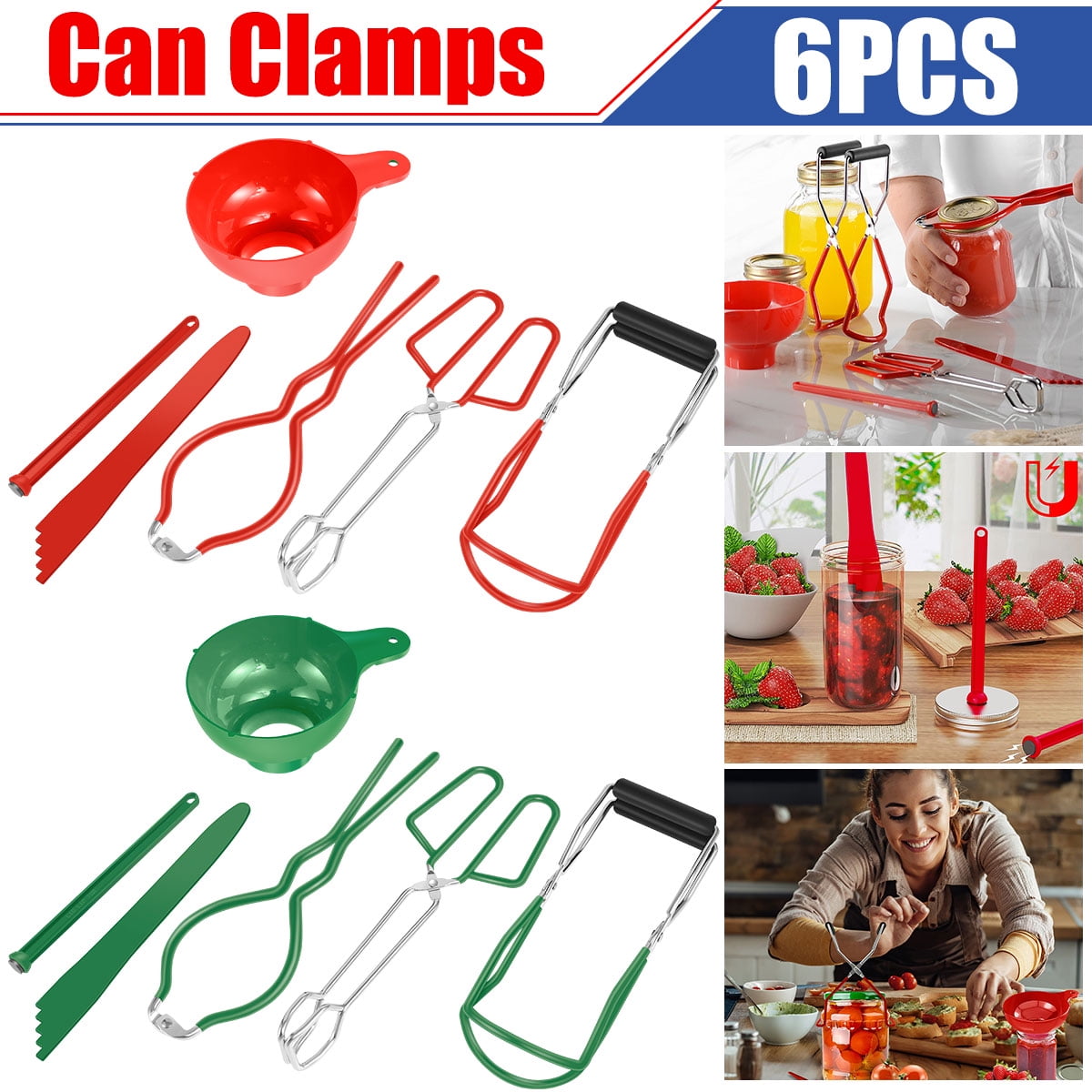 6 Pcs Canning Kit Home Canning Supplies for Beginner Include Canning