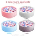 thumbnail image 4 of BEEPRINCESS Foam Ball Pit - Soft Play for Baby Infants and Toddlers Ages 1-3, Round Shape, No Balls Included, Pink, 4 of 9